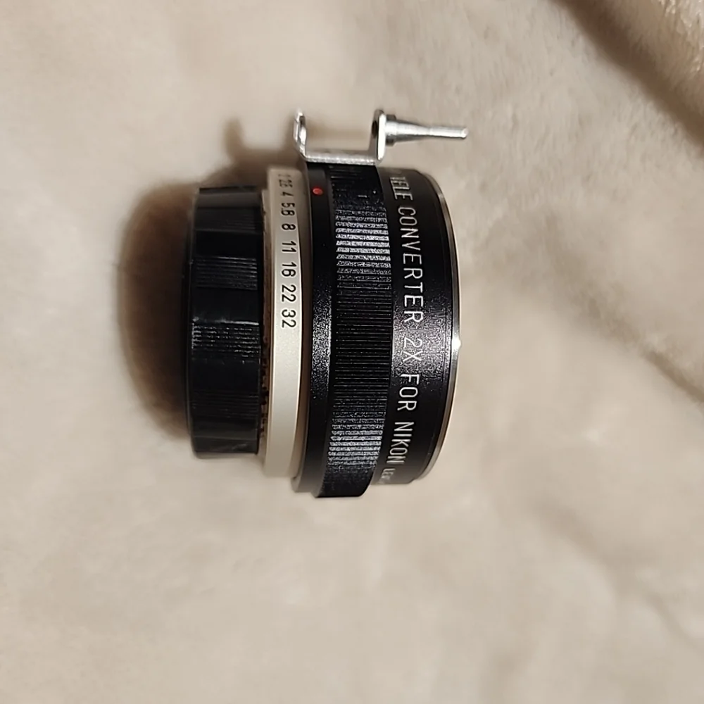 Rare Vintage Chelsea Auto Tele Converter 2X For Nikon Lens w/ Case & Rear Cap